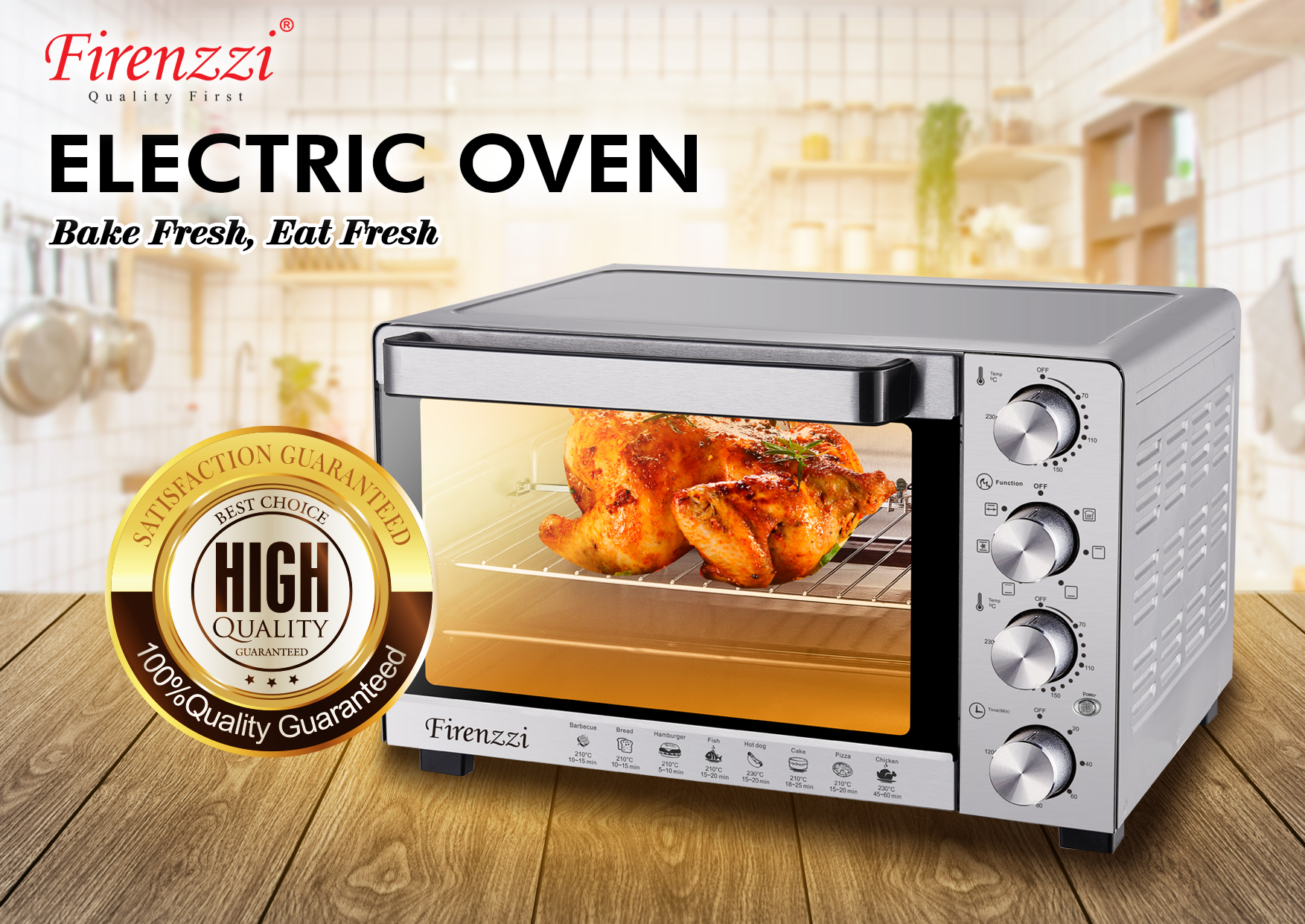 FIRENZZI Electric Oven TO-4035 SS
