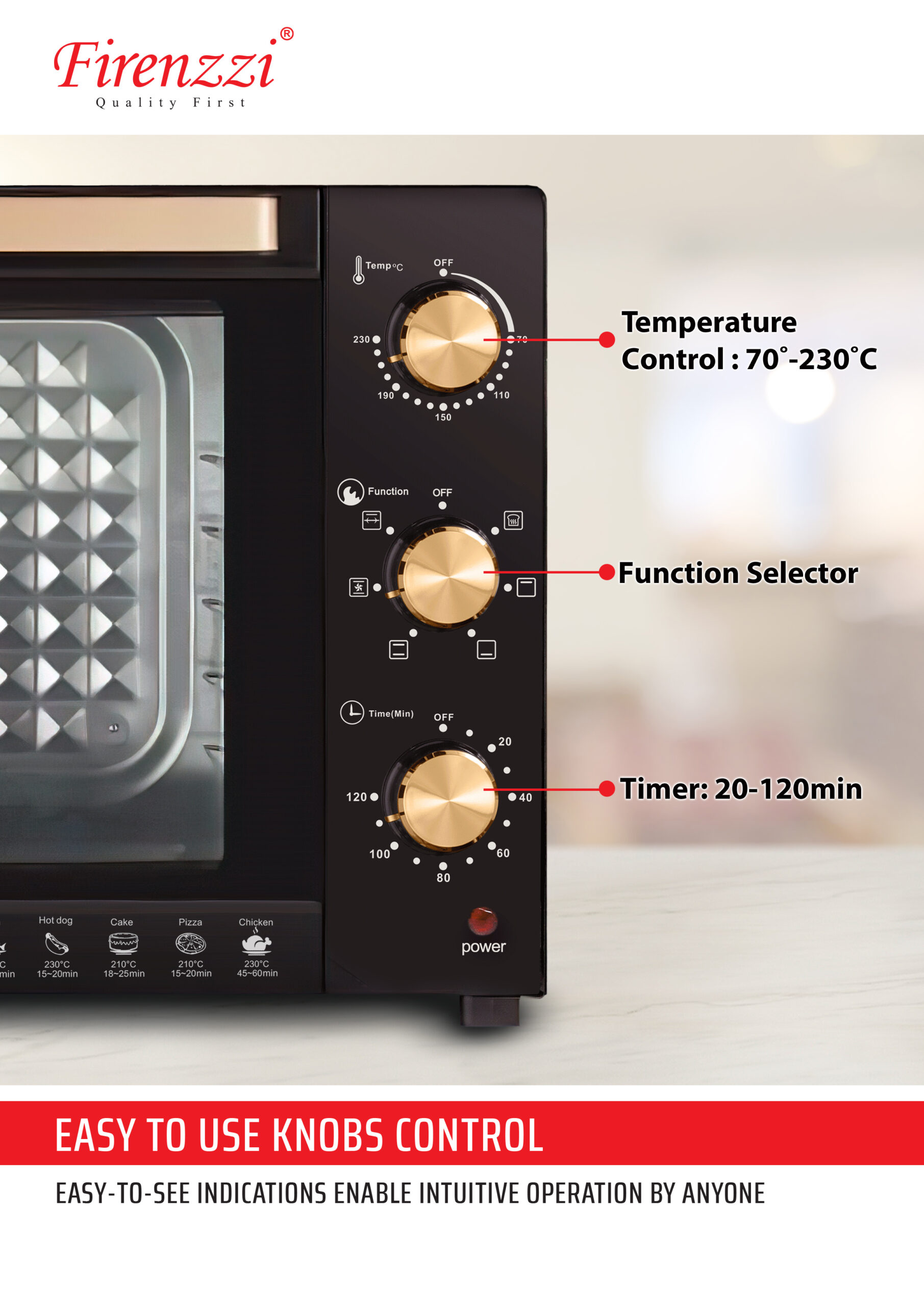 FIRENZZI Electric Table Oven 50L TO-4250