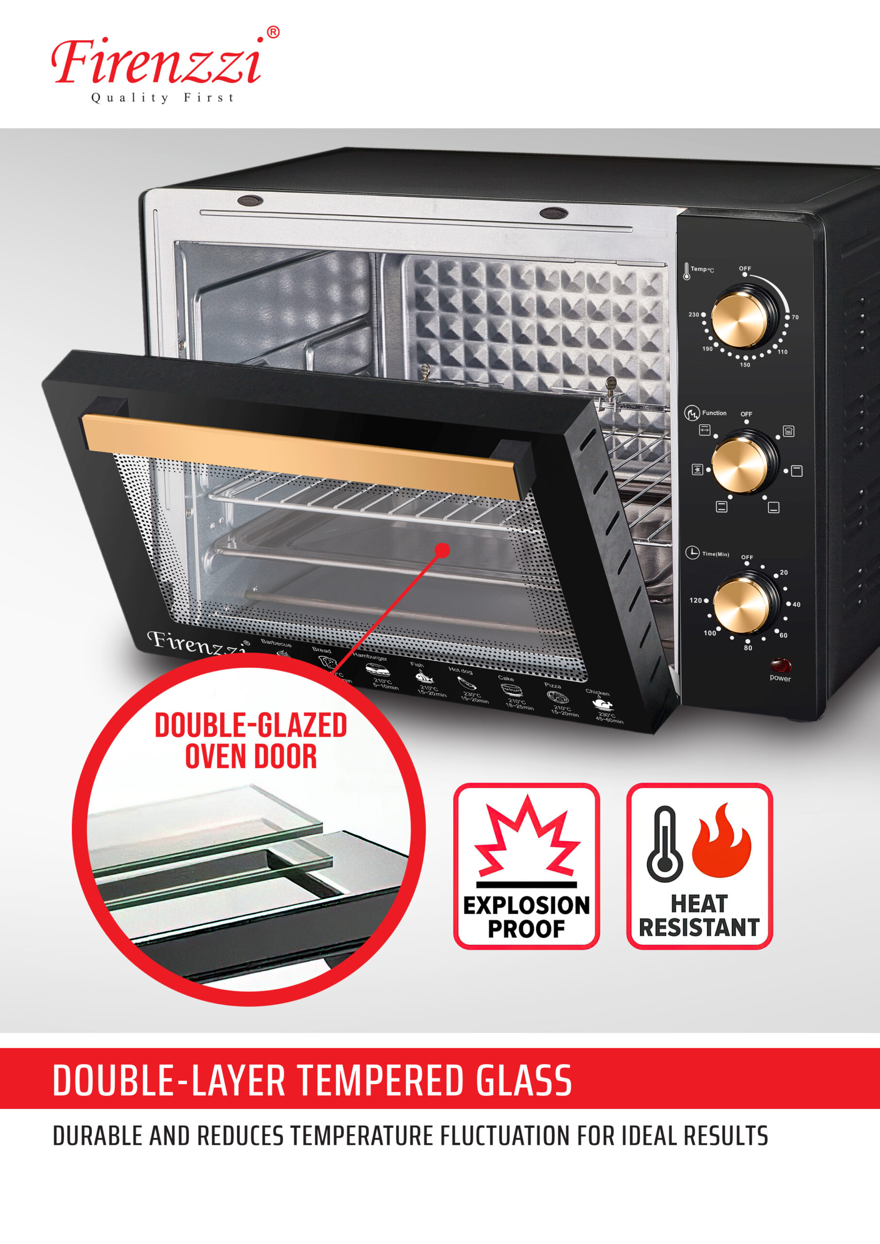 FIRENZZI Electric Table Oven 50L TO-4250