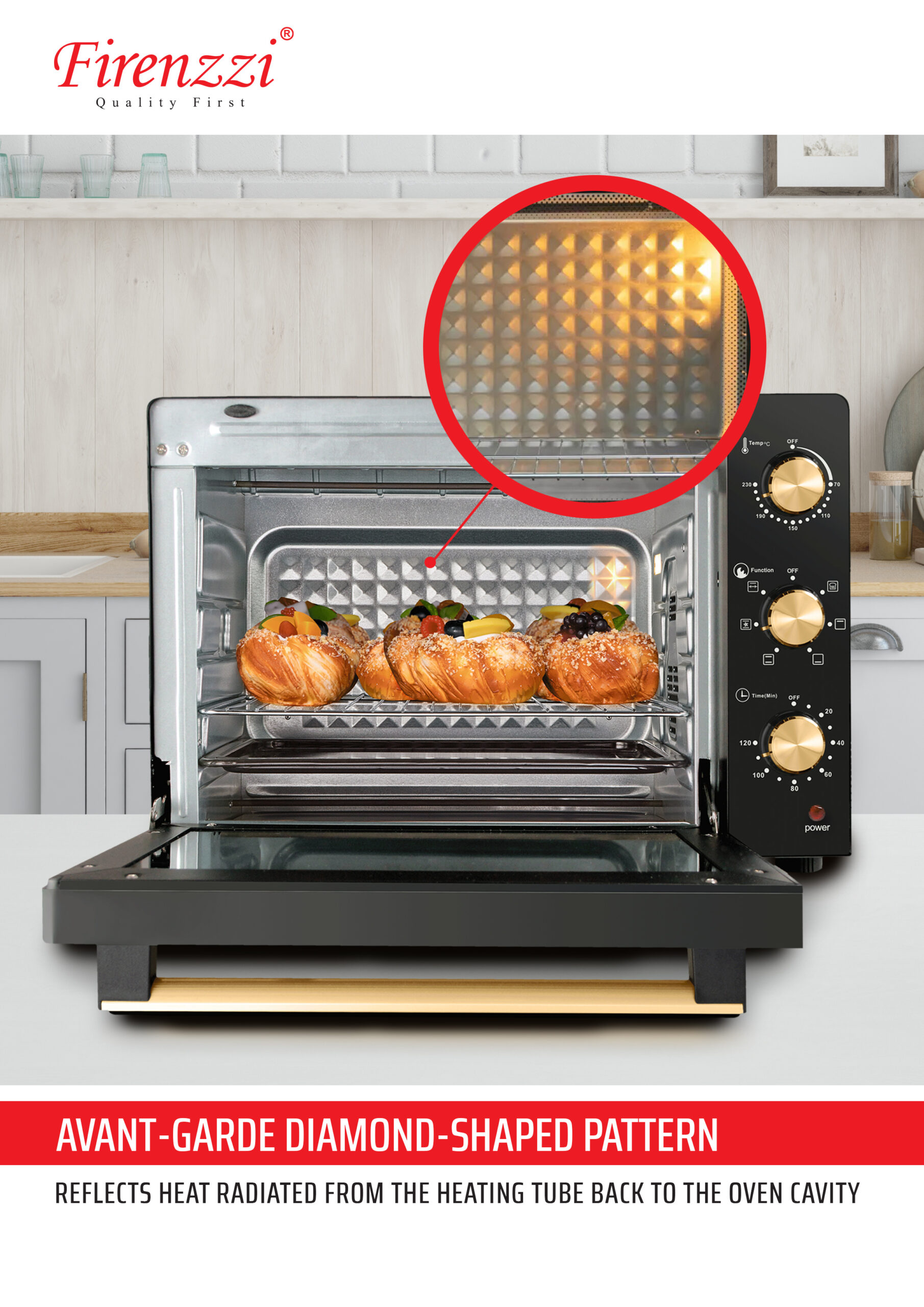 FIRENZZI Electric Table Oven 50L TO-4250