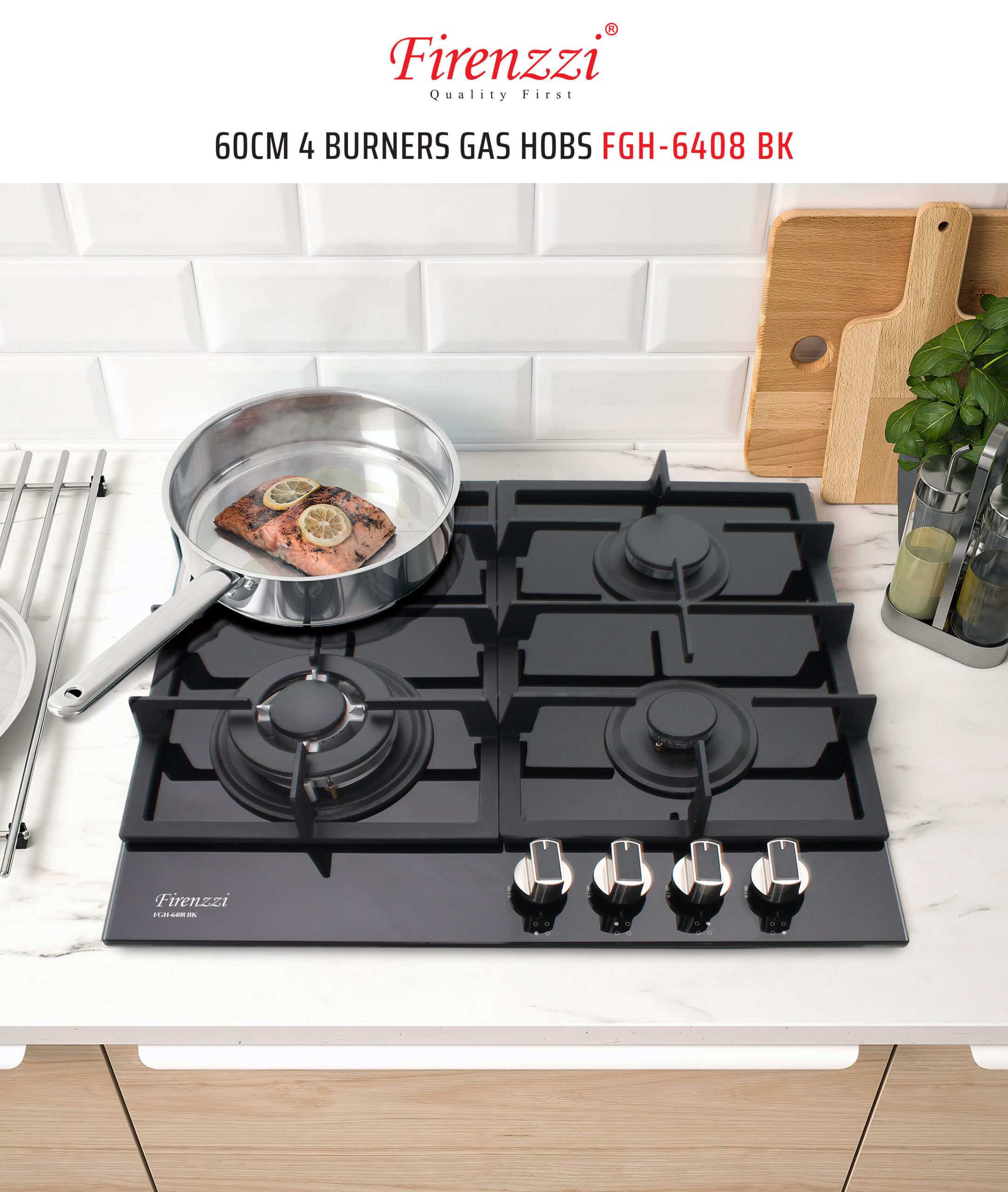 FGH-6408 BK Gas Hob - Asia Summit Marketing - Firenzzi and Delonghi ...